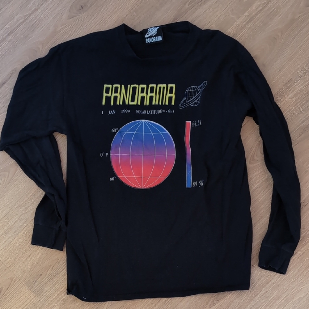 Panorama Skate Black Long Sleeve Graphic Tee